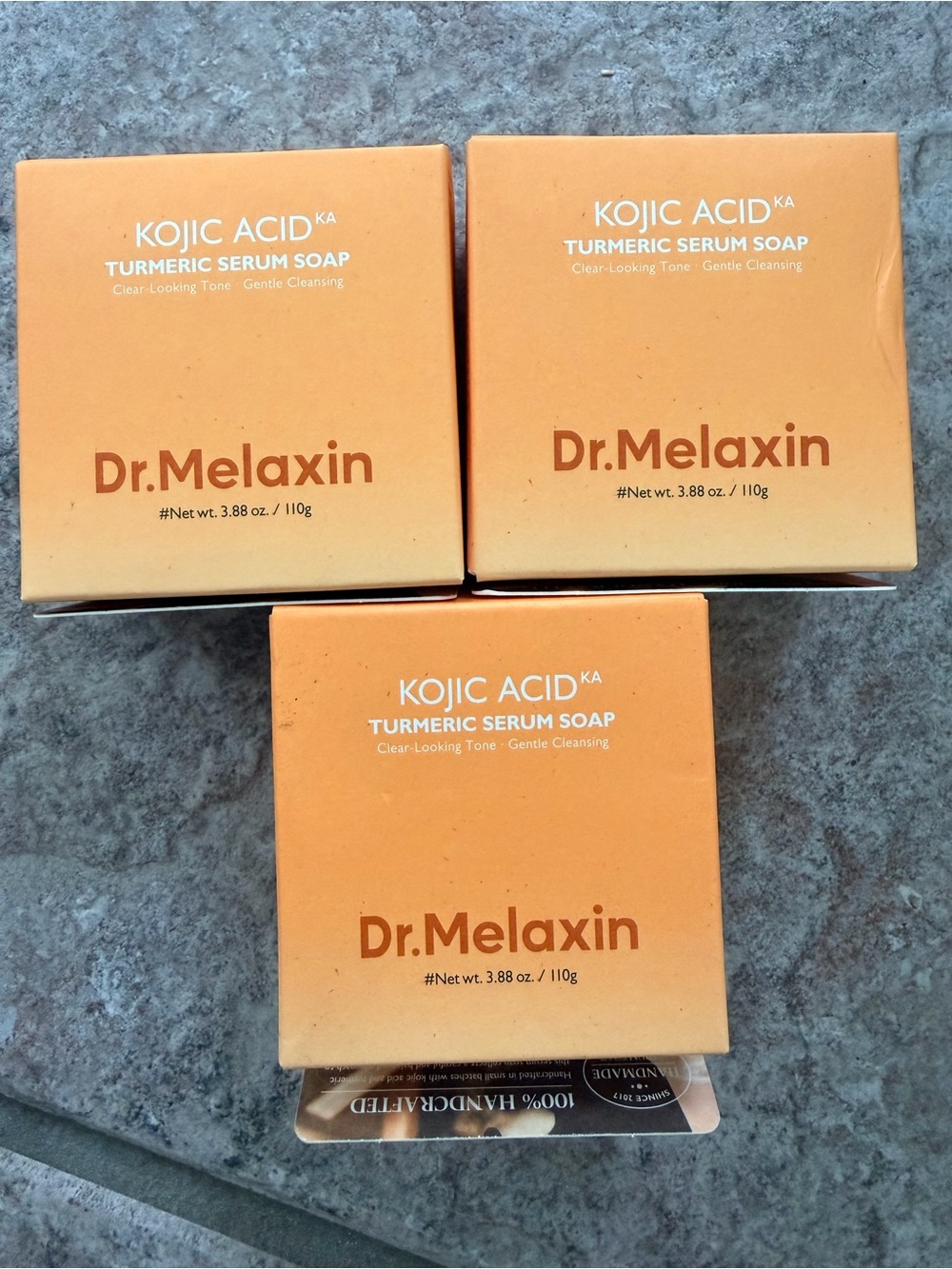 Dr Melaxin Kojic Acid Turmeric Serum Soap – 3 Bars